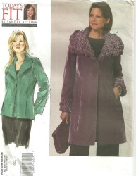 1147 BETZINA LINED PRINCESS SNAPPY COAT LENGTHS PATTERN ABC-GHIJ